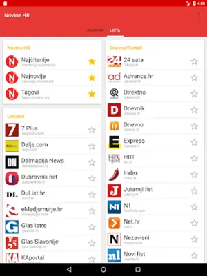Novine Hrvatska android App screenshot 0